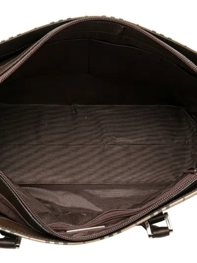 Pre-owned Burberry 2000-2017 House Check Canvas Tote Bag