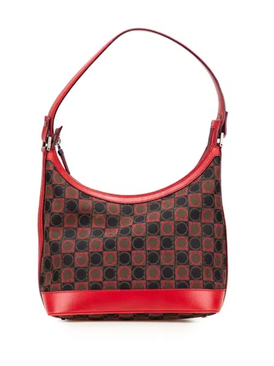Pre-owned Ferragamo 2010-2020 Gancini Canvas Shoulder Bag