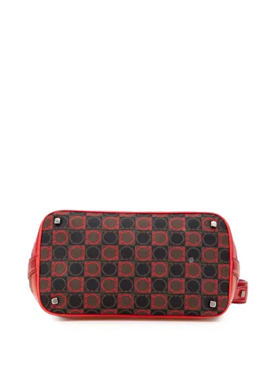 Pre-owned Ferragamo 2010-2020 Gancini Canvas Shoulder Bag
