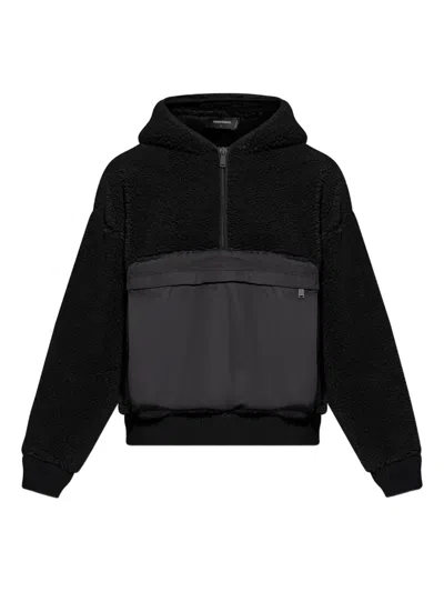 Dsquared2 Fleece Hoodie In Black