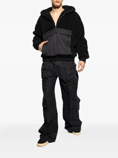 Dsquared2 Fleece Hoodie In Black
