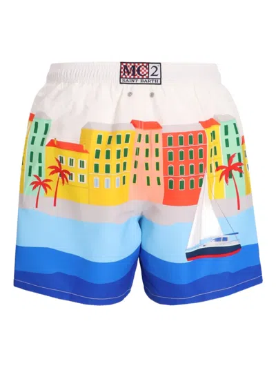 Mc2 Saint Barth Graphic-print Swim Shorts In Multi