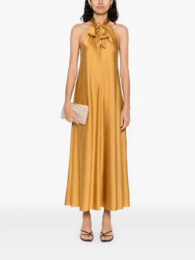 Forte Forte Halterneck Dress In Yellow