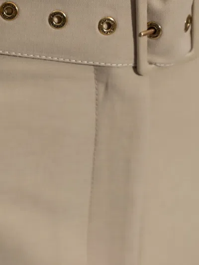 Moncler Cotton Mini Skirt In Neutral