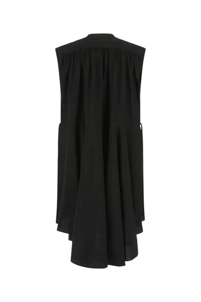 Quira Waist Drawstring Oversize Dress In Black