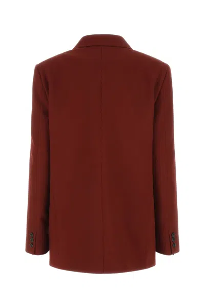 Quira Woman Suit Jacket Burgundy Size 10 Wool