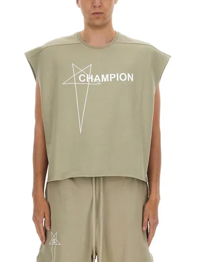 Rick Owens X Champion Cropped Micro Tatlin T-shirt
