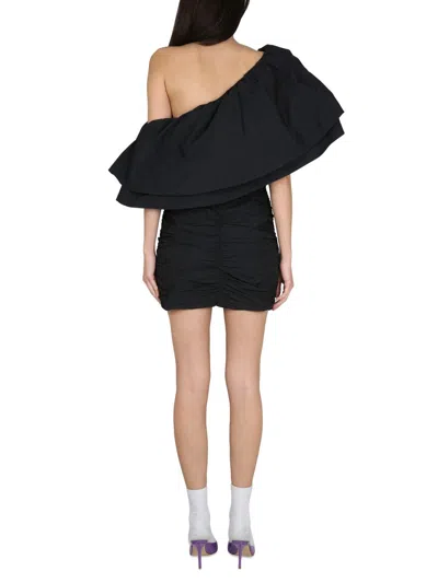Rotate Birger Christensen Rotate Birgerchristensen Oneshoulder Dress In Black