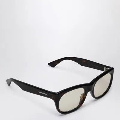 Saint Laurent Sl 815 Romy Sunglasses Dark Havana/light Yellow In Black