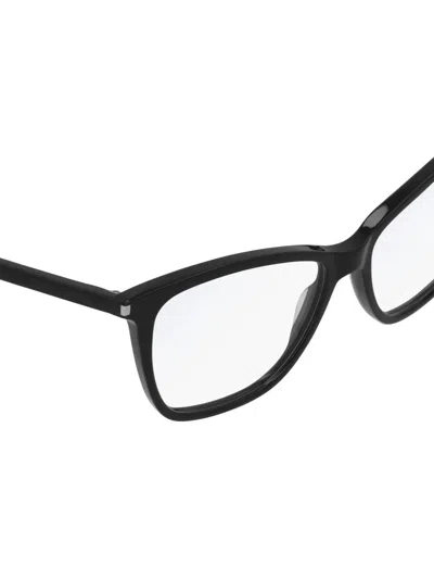 Saint Laurent Black Black Transparent Acetate Glasses