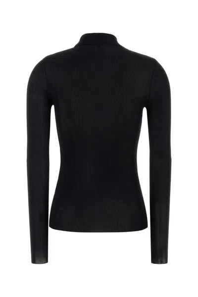 Saint Laurent Black Silk Top