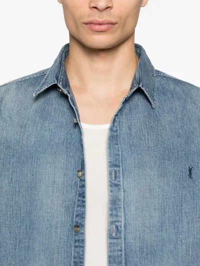 Saint Laurent Casual Shirt Cassandre Men In Multi