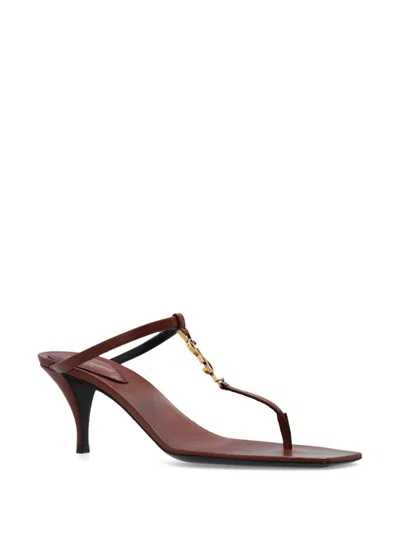Saint Laurent Leather Brown Sandals