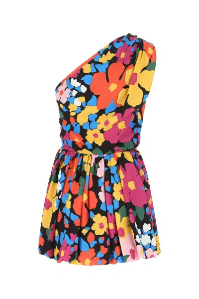 Saint Laurent Printed Viscose Mini Dress