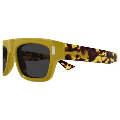 Saint Laurent 55mm Square Sunglasses In Gold