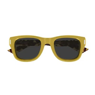 Saint Laurent 55mm Square Sunglasses In Gold