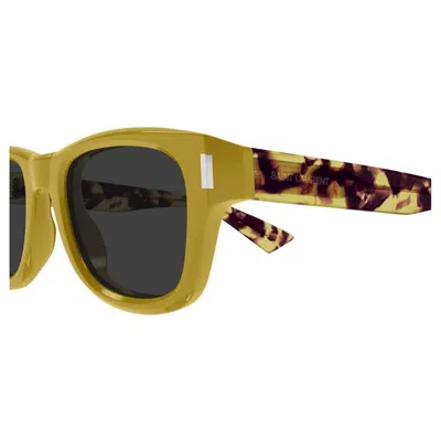 Saint Laurent 55mm Square Sunglasses In Gold