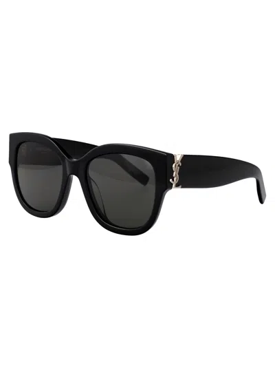 Saint Laurent 56mm Cat Eye Sunglasses In Black