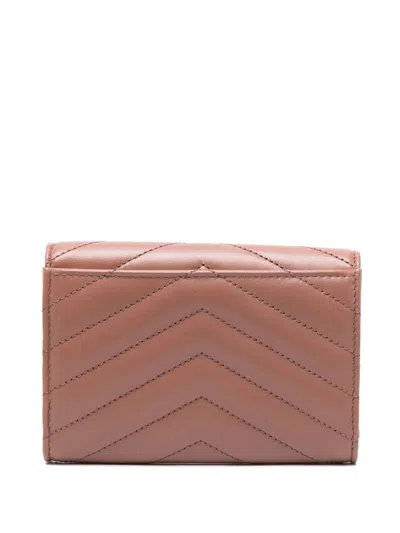 Saint Laurent Wallet Envelope Matelassé Small Cassandre