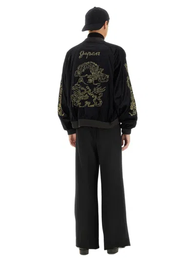 Sasquatchfabrix Souvenir Jacket "eastend Dragon" In Black