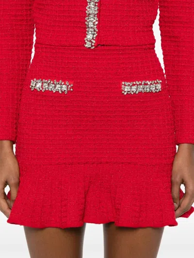 Self-portrait Knitted Mini Skirt