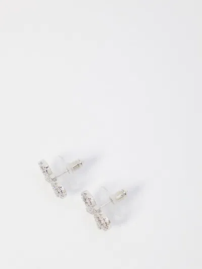 Self-portrait Micro Crystal Bow Earrings