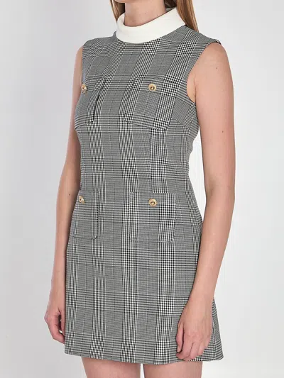 Self-portrait Prince Of Wales Mini Dress