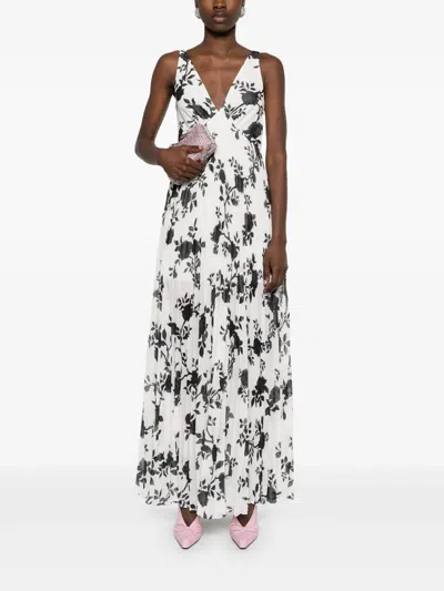 Self-portrait Floral-print Chiffon Maxi Dress