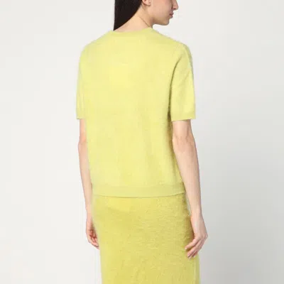 Soft Goat Lime-coloured Brushed Cashmere Sweater