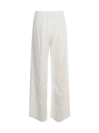 Stefano Mortari White Wide Leg Pants