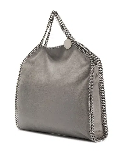 Stella Mccartney Light Grey Falabella Fold Over Tote Bag