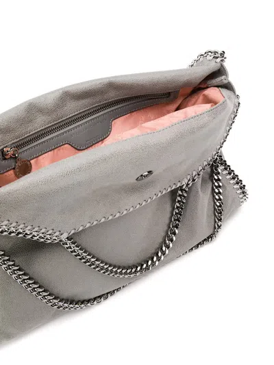 Stella Mccartney Light Grey Falabella Fold Over Tote Bag