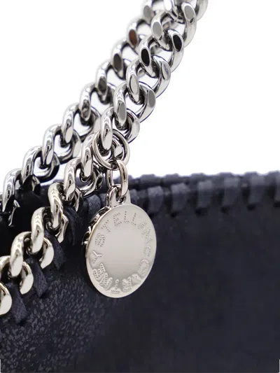 Stella Mccartney Tote Bag Micro Falabella Midnight Blue In Black