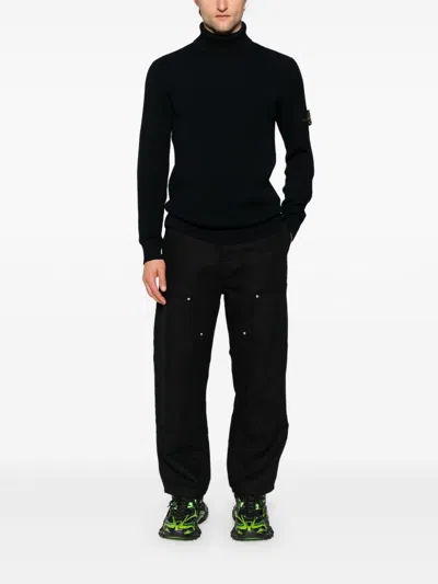 Stone Island 5100045 Light Rws Geelong Wool In Black