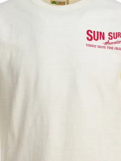 Sun Surf Beige Cotton T-shirt In Neutral