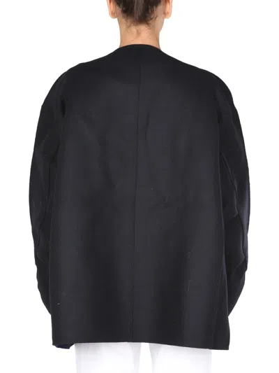 Sunnei Loose Fit Coat Unisex In Black