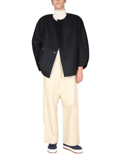 Sunnei Loose Fit Coat Unisex In Black