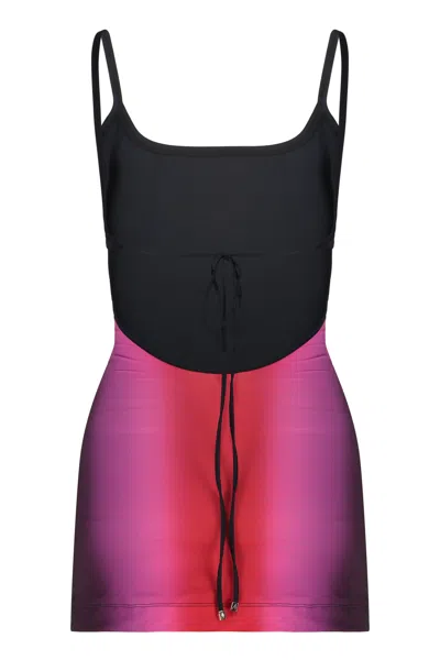Attico Gradient Mini Dress Cover-up In Pink