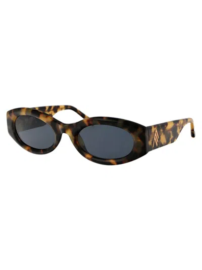 Attico The  T-shell/gold/blue Acetate Sunglasses