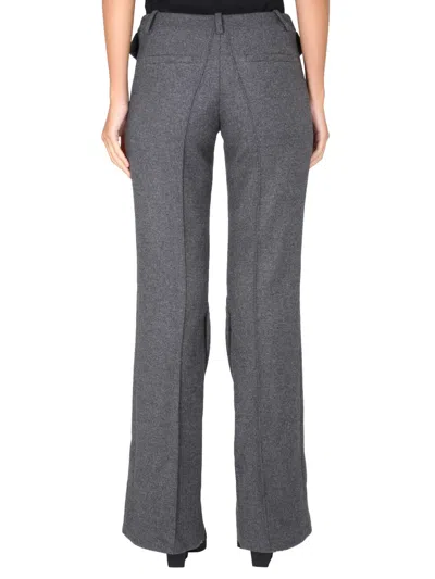 The Mannei Structured Pants Featuring Peaked Lapels In Gray