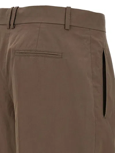 The Row Taupe Cotton Trousers