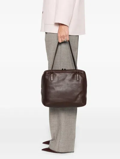 The Row Tote Bag Merlo 17 Dark Brown