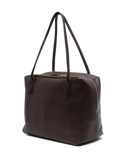 The Row Tote Bag Merlo 17 Dark Brown