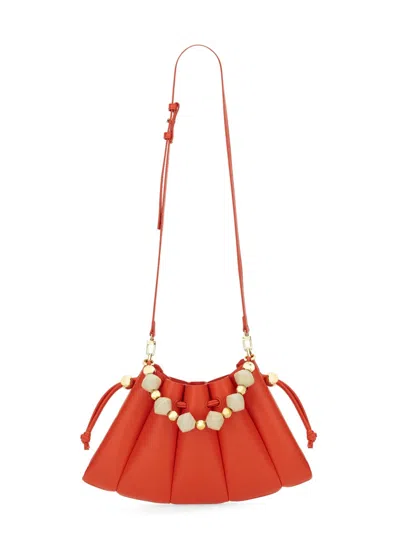 Themoirè Dafne Beaded Vegan Fabric Top-handle Bag
