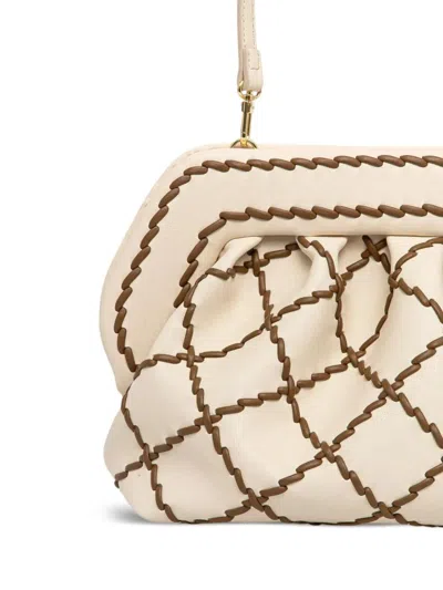 Themoirè Vegan Checked Clutch With Shoulder Strap