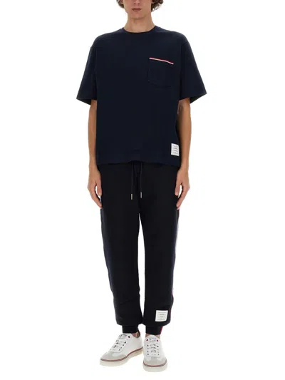 Thom Browne Men Classic Cotton Fleece Pants