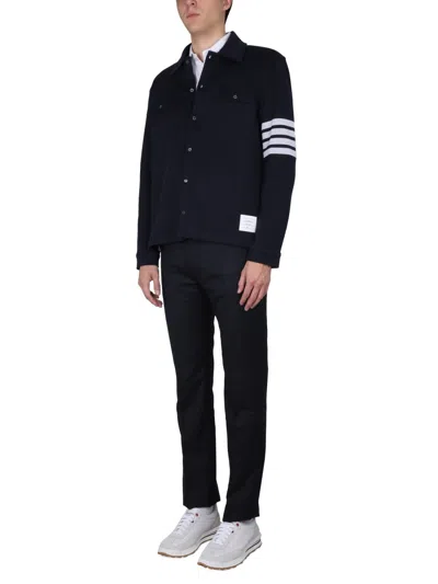 Thom Browne Blue Wool Trousers