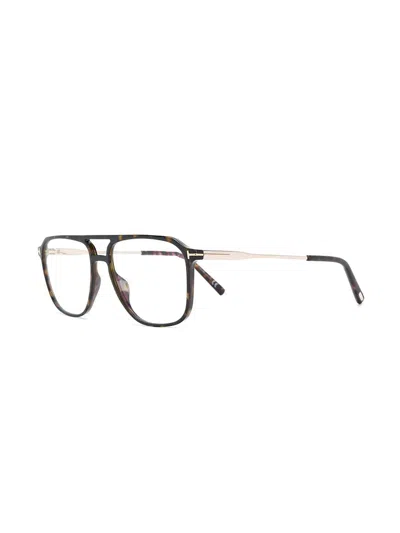 Tom Ford Tortoiseshell Pilot-frame Glasses
