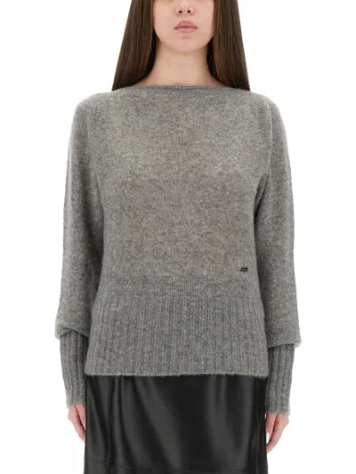 Tom Ford Boat Neck Knitwear Sweater With Ribbed Accents