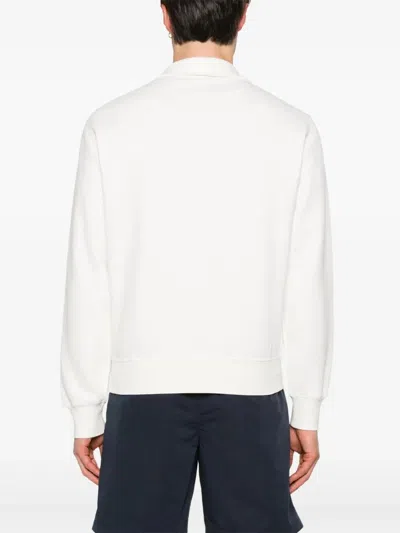 Tom Ford Structured Collar Sweater With Textured Edges In White